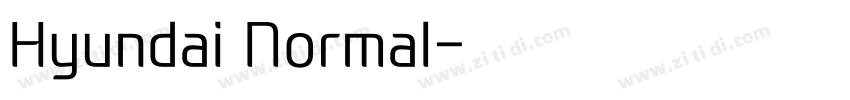 Hyundai Normal字体转换
